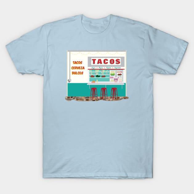 Taco Shop T-Shirt by jenblove